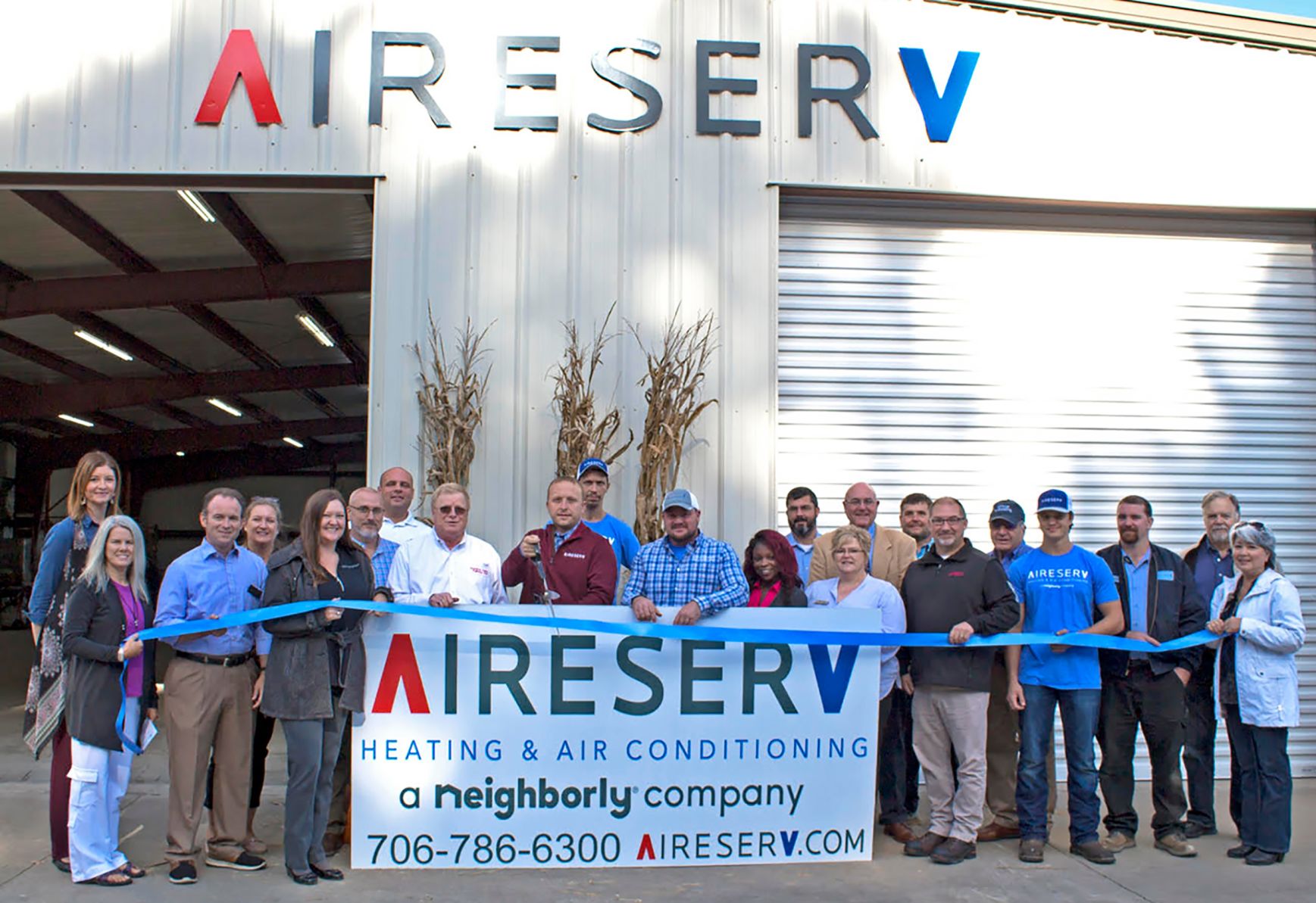 Aire Serv ribbon cutting in LaFayette